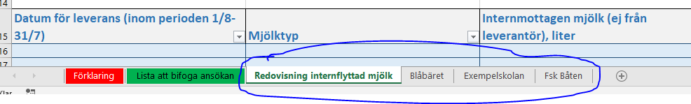 Bild från mallen Redovisning av kvantiteter för skolmjölk